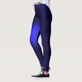 Abstract neon licht geometrisch sterrenontwerp leggings (Links)