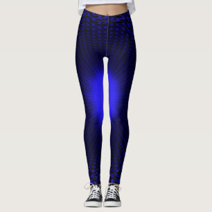 Abstract neon licht geometrisch sterrenontwerp leggings