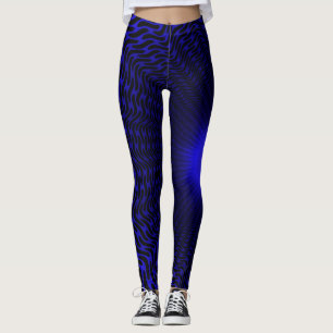 Abstract neon licht geometrisch sterrenontwerp leggings