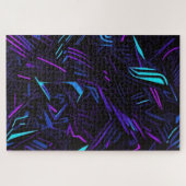 Abstract neon moeilijk op te lossen legpuzzel (Horizontaal)