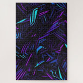 Abstract neon moeilijk op te lossen legpuzzel (Verticaal)