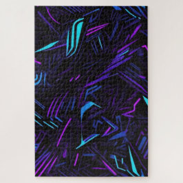 Abstract neon moeilijk op te lossen legpuzzel