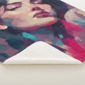 Abstract Neon Portretstudie Sherpa Deken (3/4)