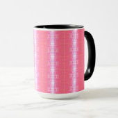 Abstract Neon Roze Verticale Strepen Grafisch Patr Mok (Voorkant rechts)