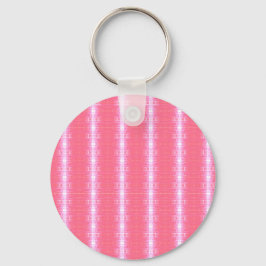 Abstract Neon Roze Verticale Strepen Grafisch Patr Sleutelhanger