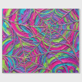 Abstract Neon Spin Cadeaupapier (Vlak)