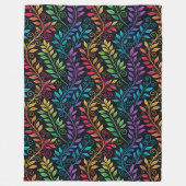 Abstract Neon Swirl Pattern  Fleece Deken (Voorkant)