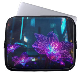 Abstract Neon Veins 10' Laptop Sleeve