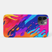 Abstract Neon Verfspat Design Case-Mate iPhone Case (Achterkant (horizontaal))
