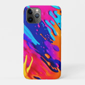 Abstract Neon Verfspat Design Case-Mate iPhone Case (Achterkant)