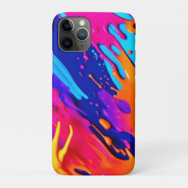 Abstract Neon Verfspat Design Case-Mate iPhone Case