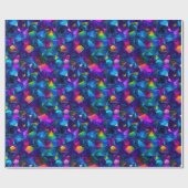 Abstract Neon Wonderland Cadeaupapier (Vlak)