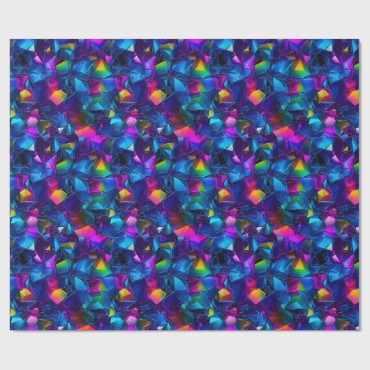 Abstract Neon Wonderland Cadeaupapier (Vlak)
