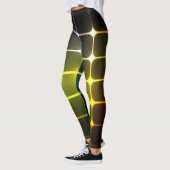 Abstract neonlicht geometrisch ontwerp leggings (Links)