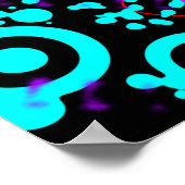 Abstract neonspionagemodern poster (Hoek)