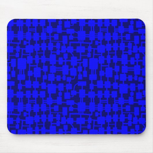 Abstract netwerk - Blauw op donkerblauw 00066 Muismat (Voorkant)