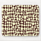Abstract netwerk - Cream on Dark Brown 330000 Muismat (Voorkant)