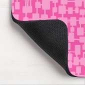 Abstract netwerk - Roze op Bleek Crinson F749A1 Muismat (Hoek)