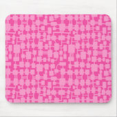 Abstract netwerk - Roze op Bleek Crinson F749A1 Muismat (Voorkant)