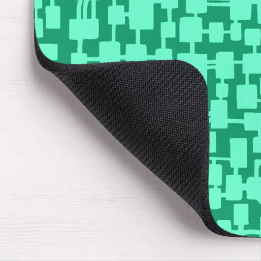 Abstract netwerk - Turquoise op 099765 Muismat (Hoek)