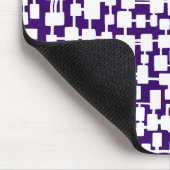 Abstract Netwerk - Wit op Donkere Paars 330066 Muismat (Hoek)