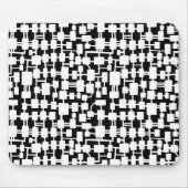 Abstract netwerk - wit op zwart muismat (Voorkant)