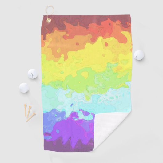 Abstract Neurogender Pride Vlag Golfhanddoek (Insitu)