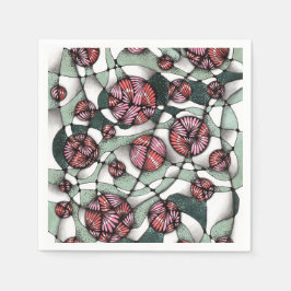 Abstract Neurographica en Zentangle Bollen Papier Servet