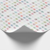 Abstract neuronaal multicolor Art Sierkussen Cadeaupapier (Hoek)