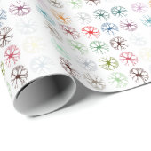 Abstract neuronaal multicolor Art Sierkussen Cadeaupapier (Rol Hoek)