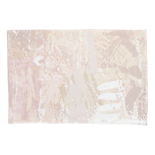 Abstract Neutraal Mengsel Kussensloop (Voorkant-Links)