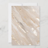 Abstract neutraal schilderachtig champagne goud mo kaart (Achterkant)