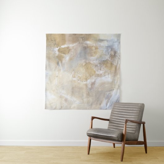 Abstract neutraal schilderij wandwandtapijt wandkleed (In situ)