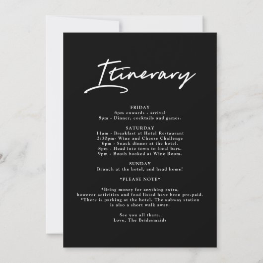 Abstract neutraal | Waterverf Bachelorette Weekend Kaart (Achterkant)