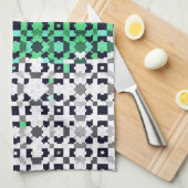 Abstract Neutrois Pride Vlag Theedoek (Quarter Fold)