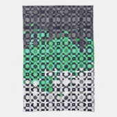 Abstract Neutrois Pride Vlag Theedoek (Verticaal)