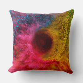 Abstract nevelpatroon - kleurrijke kosmische ruimt kussen