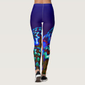 Abstract New age Fractal Ontworpen Leggings (Achterkant)