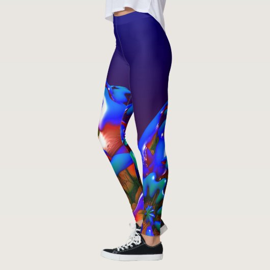 Abstract New age Fractal Ontworpen Leggings (Links)