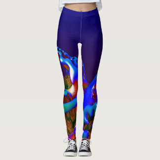 Abstract New age Fractal Ontworpen Leggings