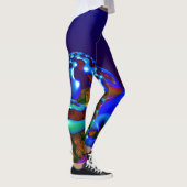 Abstract New age Fractal Ontworpen Leggings (Rechts)