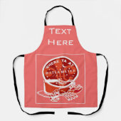 Abstract New Orleans Design tekst toevoegen, Schor Schort (Voorkant)