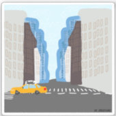 Abstract New York City Sticker (Voorkant)