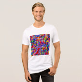 Abstract Niet Chaos Tri-Blend Shirt (Voorkant volledig)