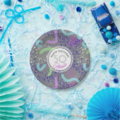 Abstract, niet-gepersonaliseerd 50th Birthday P Bo Papieren Bordje (Feest)