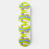 Abstract Noah's Ark Groen Paarse Blauw Persoonlijk Skateboard (Voorkant)
