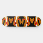 Abstract Noah's Ark Zwart Karamel Rood Wit Persoonlijk Skateboard (Horizontaal)