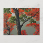 Abstract noordelijk herfst briefkaart (Voorkant)