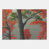 Abstract noordelijk herfst inpakpapier vel (Voorkant 3)