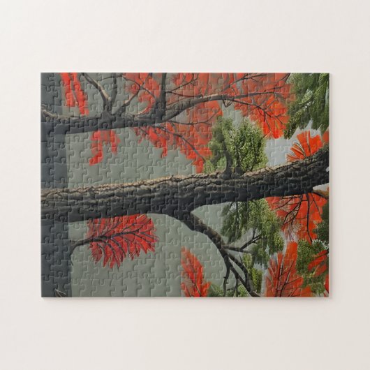 Abstract noordelijk herfst legpuzzel (Horizontaal)